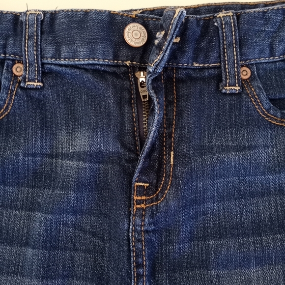 Old Navy Raw Hem Jean Skirt Girls Size 14 - Picture 7 of 10